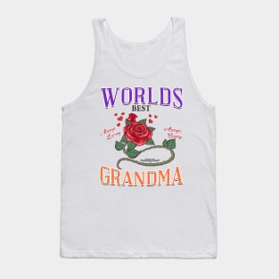 World's Best Grandma Mothers Day Novelty Gift Tank Top